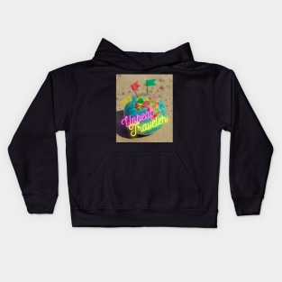 Upbeat Traveler TS Design 13 Kids Hoodie